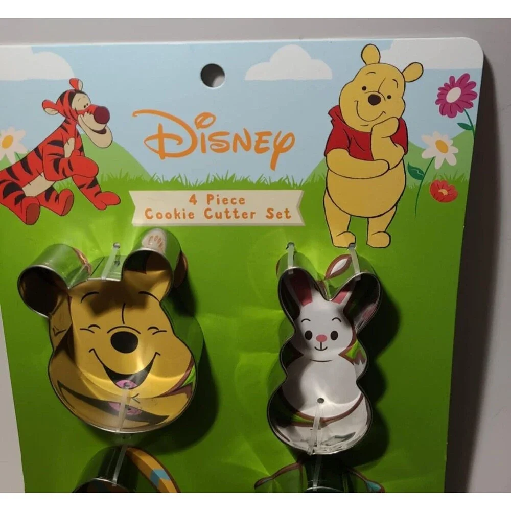 Disney Pooh Cookie Cutter Set Winnie, Rabbit, Easter Egg, Honey Jar NEW